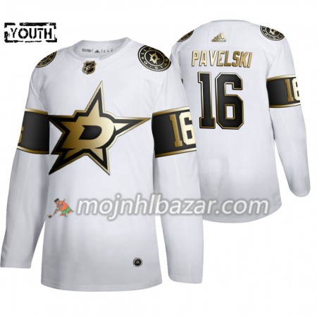 Dresovi Dallas Stars Joe Pavelski 16 Adidas 2019-2020 Golden Edition Bijela Authentic - Dječji